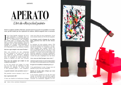 PRESSE APERATO HOLD MAGAZINE APERATO ARTISTE PEINTRE MARSEILLE PARIS GALERIE D'ART
